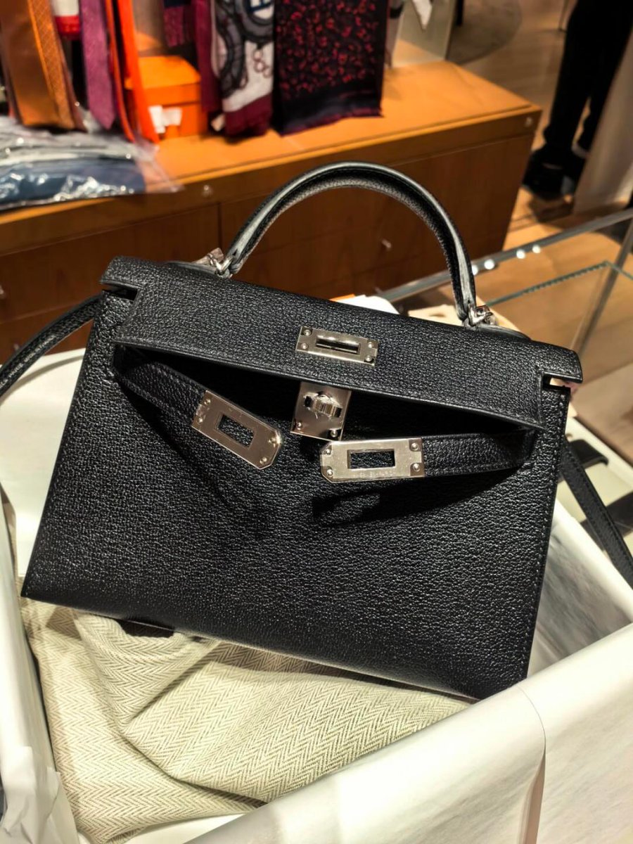 "Shopping day bliss ✨🖤 Hermès treasures and timeless elegance."