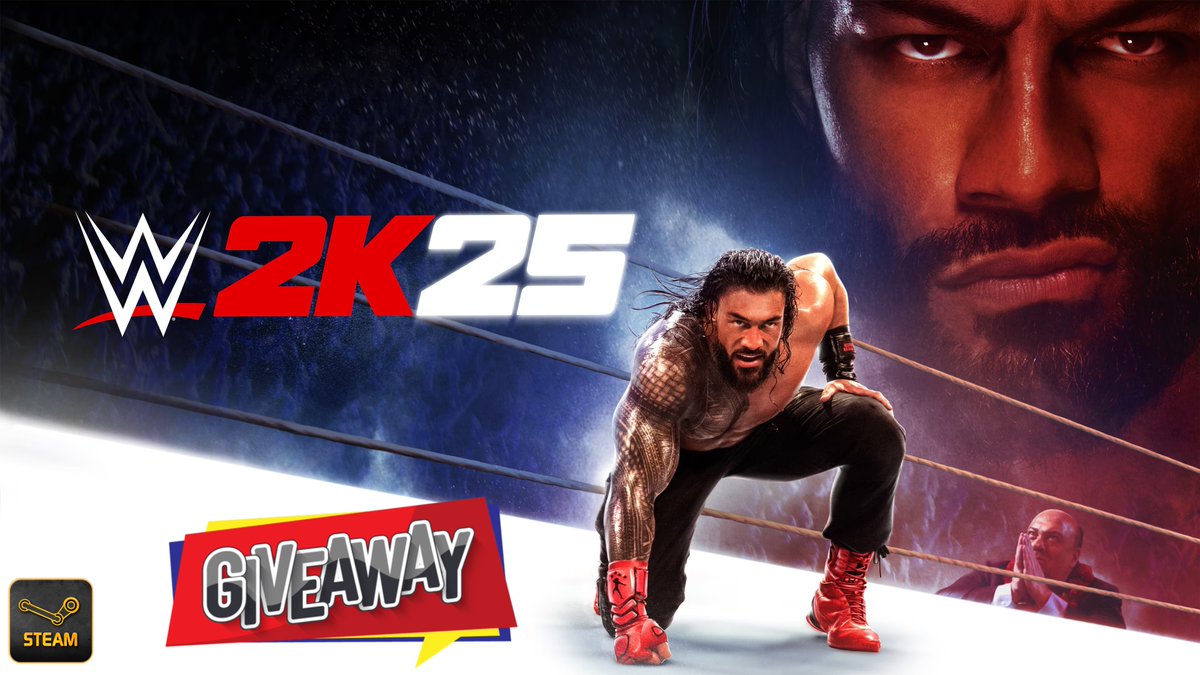 🥊"WWE 2K25"🥊 Steam Giveaway!

Win a digital copy — on Steam!
To enter:

✅ Follow us &amp; <a href="/PlayStationGN/">PlayStation Game News</a> @MasterChef90s <a href="/Deluxe2D/">Deluxe</a>
♻️ Repost this
💬 Comment

Winner announced 10/07/25⏰🗓
Sponsored by <a href="/SvartJoe/">SvartrUlf🐺</a>

📧DM me to sponsor a giveaway like this!
#Giveaways #FreeGame #Steam