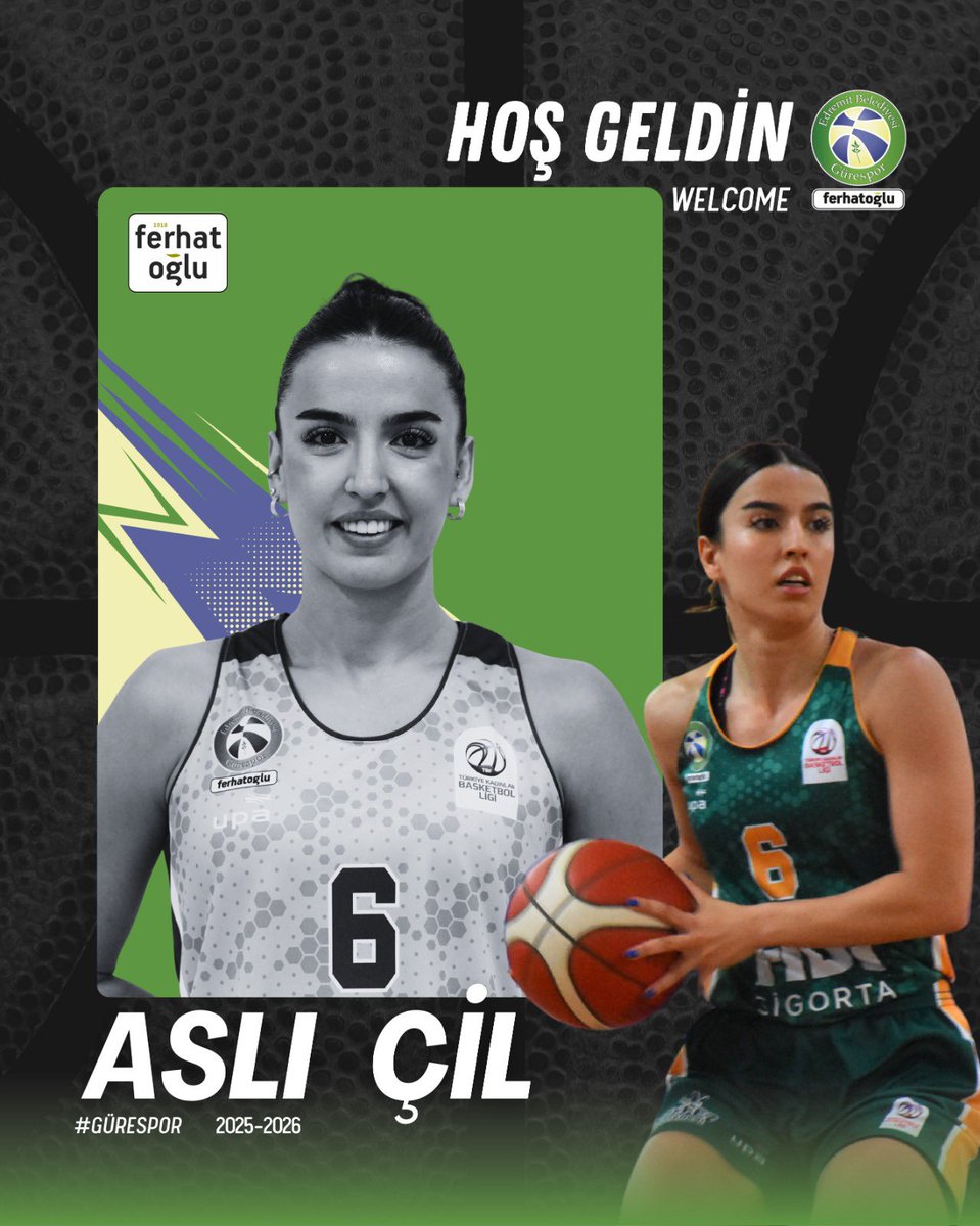 Hoş geldin Aslı Çil 💛💚

Son olarak TKBL’de Burhaniye Bld forması giyen Aslı Çil, yeniden Gürespor katıldı.

2022-2023 sezonunda da formamızı giyen. Aslı, 2025-2026 sezonunda yeniden Gürespor formasıyla mücadele edecek.

Hoş geldin diyor, birlikte başarılı bir sezon diliyoruz!
