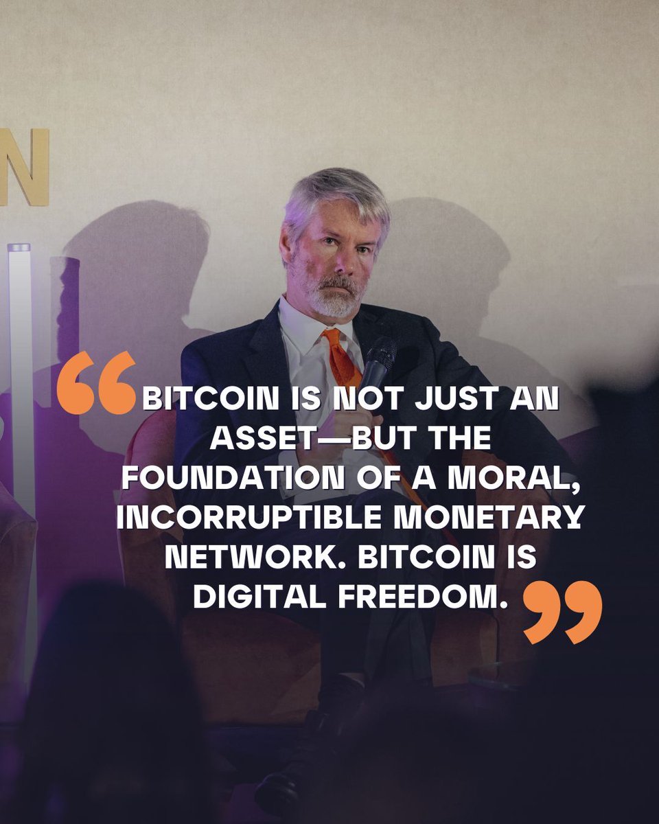 At BTC Prague 2025, @saylor reminded us why Bitcoin is more than an asset: