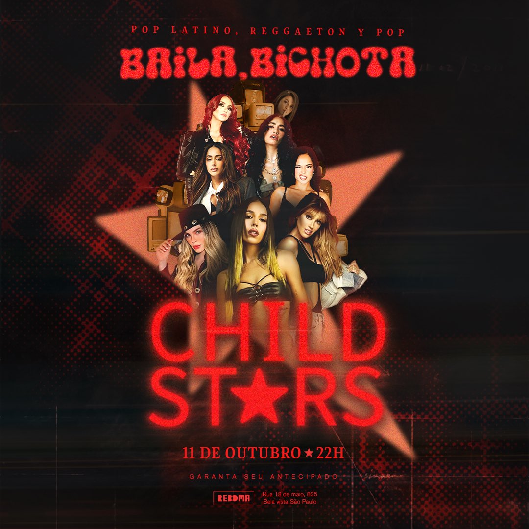 essa semana tem baila! no mês das crianças vamos homenagear as divas que estão trabalhando desde cedo y já garantiram a aposentadoria ✨

você vai bailar ao som de Danna, Belinda, Anahí, Becky G, Tini, Lali, Dulce Maria - e claro, todas as outras divas da pista da baila 🌟✨