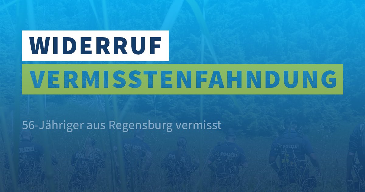+++Widerruf+++

Der Vermisste konnte leider nur noch tot aufgefunden werden.

Vielen Dank für eure Unterstützung!