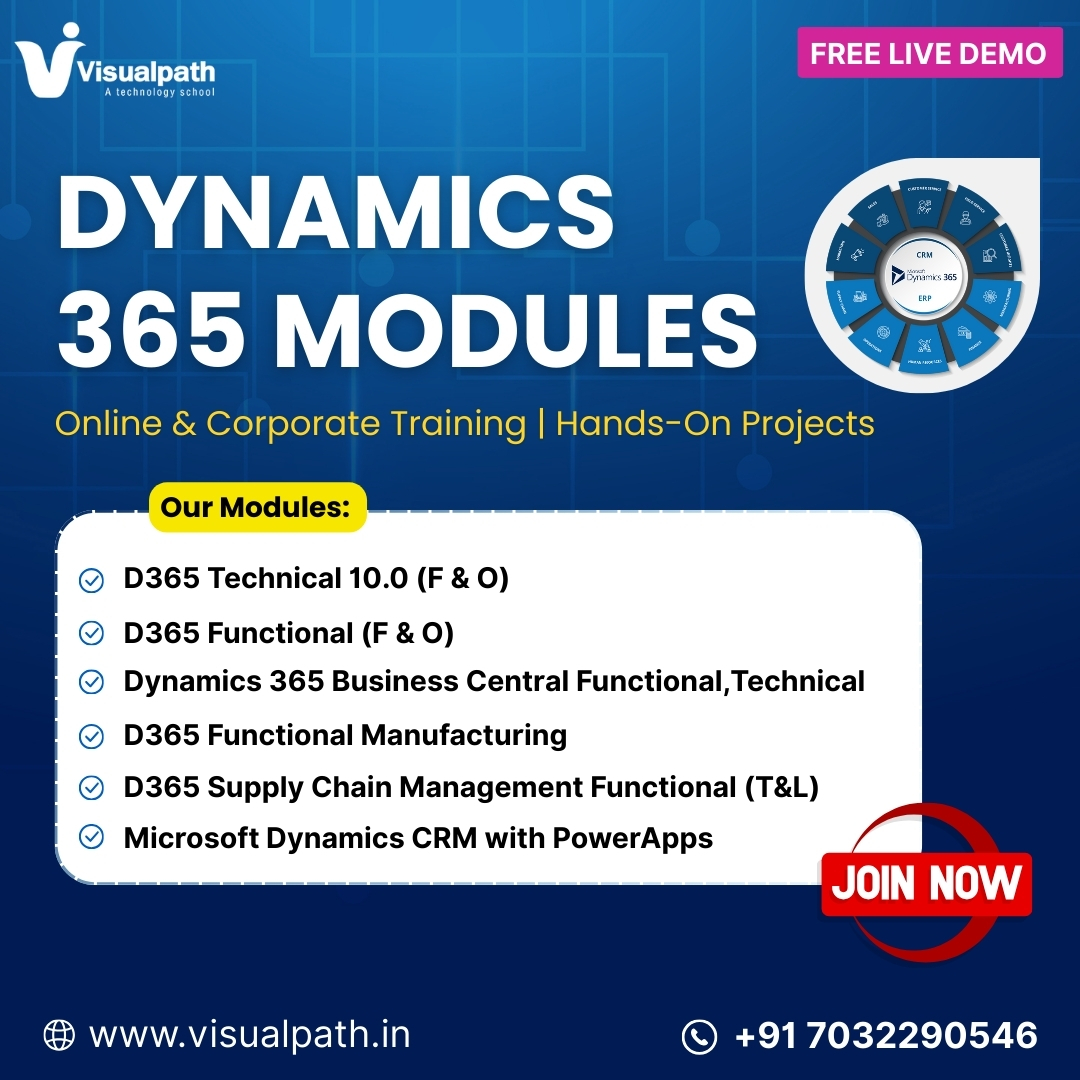 VisualpathPro's tweet image. 🚀Boost Your Career with Microsoft Dynamics 365 Modules!
💻 Learn from industry experts and become job-ready!
📅 Free Live Demo – Enroll Now!
📞 Call/WhatsApp: wa.me/c/917032290546 
🌐 Visit: visualpath.in/online-microso…
👉 Visit Our Blog 🔗visualpathblogs.com 
#DynamicsCRM