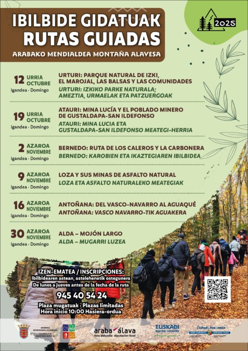 Domingo 12 de octubre, ruta guiada: #ParqueNaturaldeIzki, el marojal, las balsas y las comunidades de #Izki.
Inscripciones: 945 40 54 24
#MontañaAlavesa #ArabakoMendialdea
#Natouring