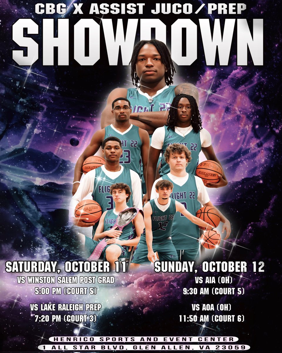 Flight 22 Basketball (@flight22bball) on Twitter photo Flight 22 Prep Academy takes the show on the road to Richmond, VA this coming weekend for four scrimmage games in the <a href="/theCBGLive/">Commonwealth Basketball Group</a> event. College coaches, please visit our courts for evaluations. Flight 22 Prep Academy takes the show on the road to Richmond, VA this coming weekend for four scrimmage games in the <a href="/theCBGLive/">Commonwealth Basketball Group</a> event. College coaches, please visit our courts for evaluations.