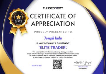 jo__pips's tweet image. I&apos;m thrilled to be officially recognized as a FundedNext &apos;Elite Trader&apos;. This achievement is a testament to my commitment to excellence in trading and I&apos;m grateful for the opportunity to continue growing in the financial markets. #forex #EliteTrader #FundedNext #TradingSuccess&quot;