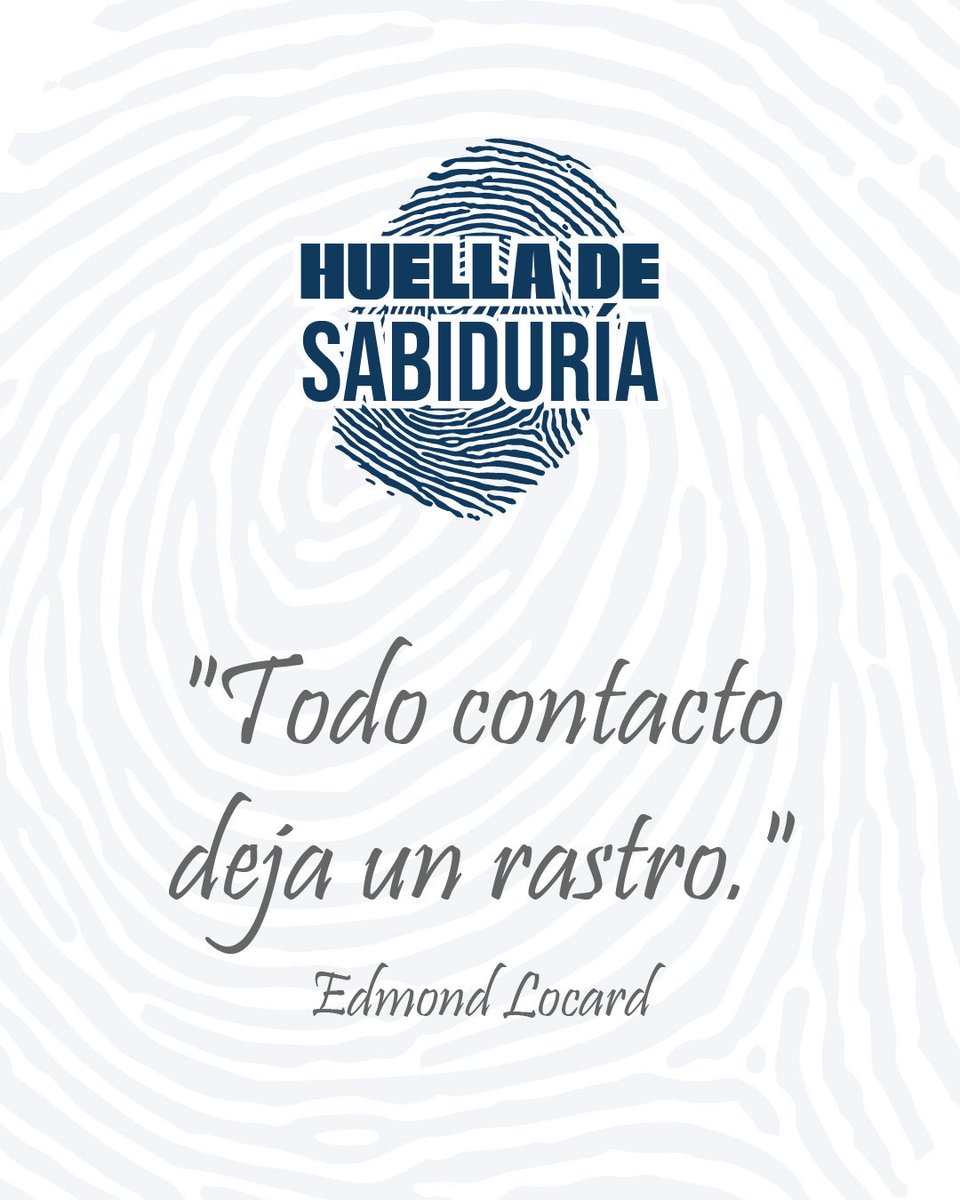 UIDforensic's tweet image. &quot;Todo contacto deja un rastro.&quot; – Edmond Locard

Una frase que se convirtió en ley universal de la criminalística y que sigue recordándonos que cada detalle cuenta. En la ciencia forense, incluso la más mínima evidencia puede revelar grandes verdades.