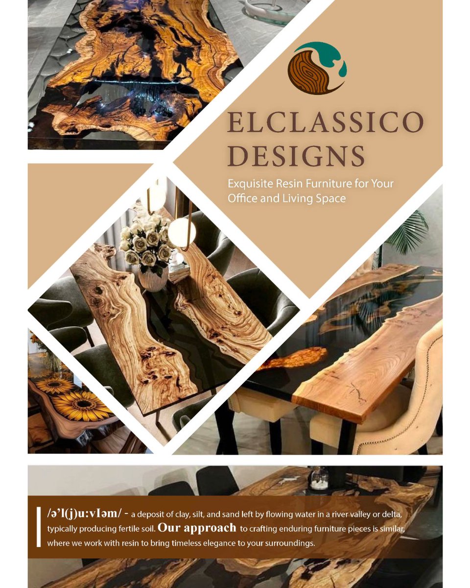 ElclassicoDsgn's tweet image. Not just furniture, it’s a whole vibe 🌊💎
From dining tables to custom resin gifts — we craft pieces that last, shine, and make your space ✨aesthetic✨.
Durable ✅ Unique ✅ Made with love in Bangalore ❤️

Which one would you add to your home setup? 👆

#ElclassicoDesigns