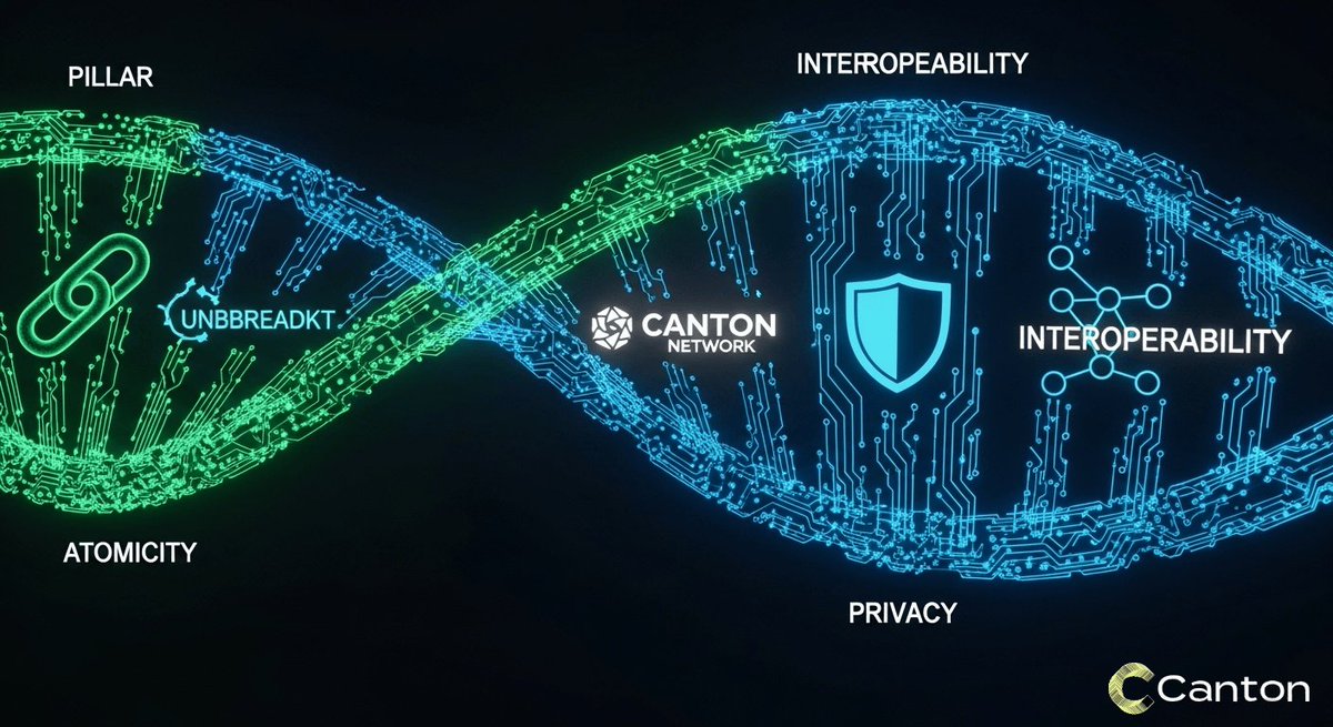 MarMalova's tweet image. 🧬 The DNA of Institutional Trust: @CantonNetwork’s protocol is engineered for three pillars: Atomicity, Privacy, Interoperability. It’s not a toy; it’s the genetic code for the next era of finance. 💻 #CantonThreads #Protocol #InstitutionalGrade