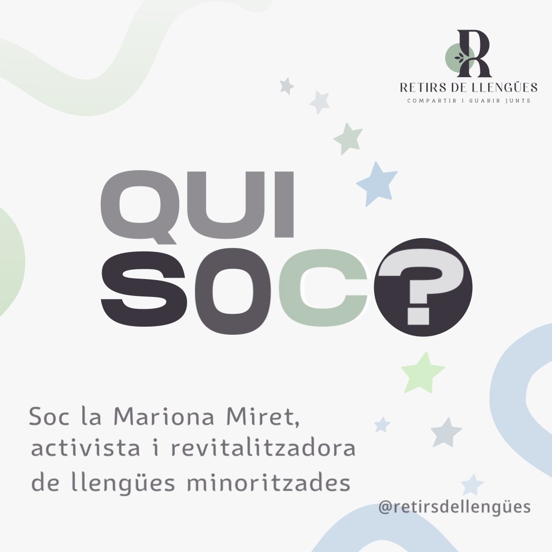 Retirs de llengües ja té compte Instagram!🥰
👉instagram.com/retirsdellengu…
Em segueixes?

📲Aniré penjant contingut com:
-Fotos i vídeos dels retirs
-Reflexions per créixer com a parlants
-Info sobre el dolor de llengua
-Testimonis de participants al retir
-Propera edició i com serà