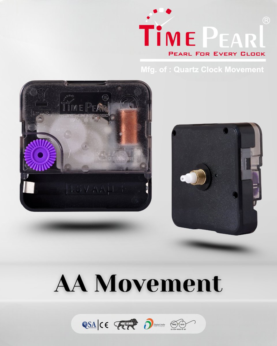 Time__Pearl's tweet image. Check out the AA Movement and its elegant Time Pearl feature! 🌟

This isn't just a component; it's a statement on quality in wall clock design. 

📞 +91 9913255000, +91 7490045645
✉️ timeelectronic2016@gmail.com

#TimePearl #AAMovement #ClockDesign #Engineering #Innovation