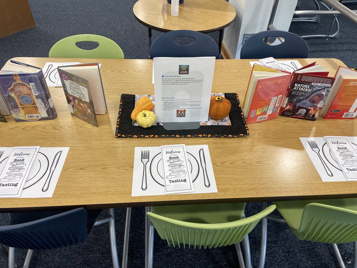 We are so excited for our 5th grade students to enjoy their first ever book tasting in the library this week! <a href="/BirdneckES1/">Birdneck ES</a> <a href="/KarlaYo78612102/">Karla Young</a> <a href="/BFergusonVB/">Brittany Ferguson</a> <a href="/TechTeachVB/">Sheila Teri</a> #vbits