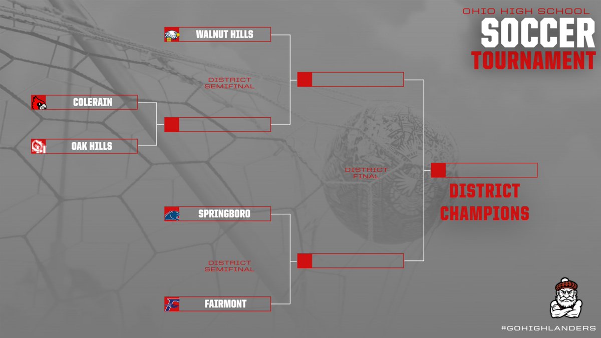 OakHillsMSoccer's tweet photo. The tournament is set!

The Highlanders travel to Colerain on Saturday October 18th for their first tournament game. Kickoff is at 7pm, come support the Highlanders! https://t.co/eDZTC3PyF2