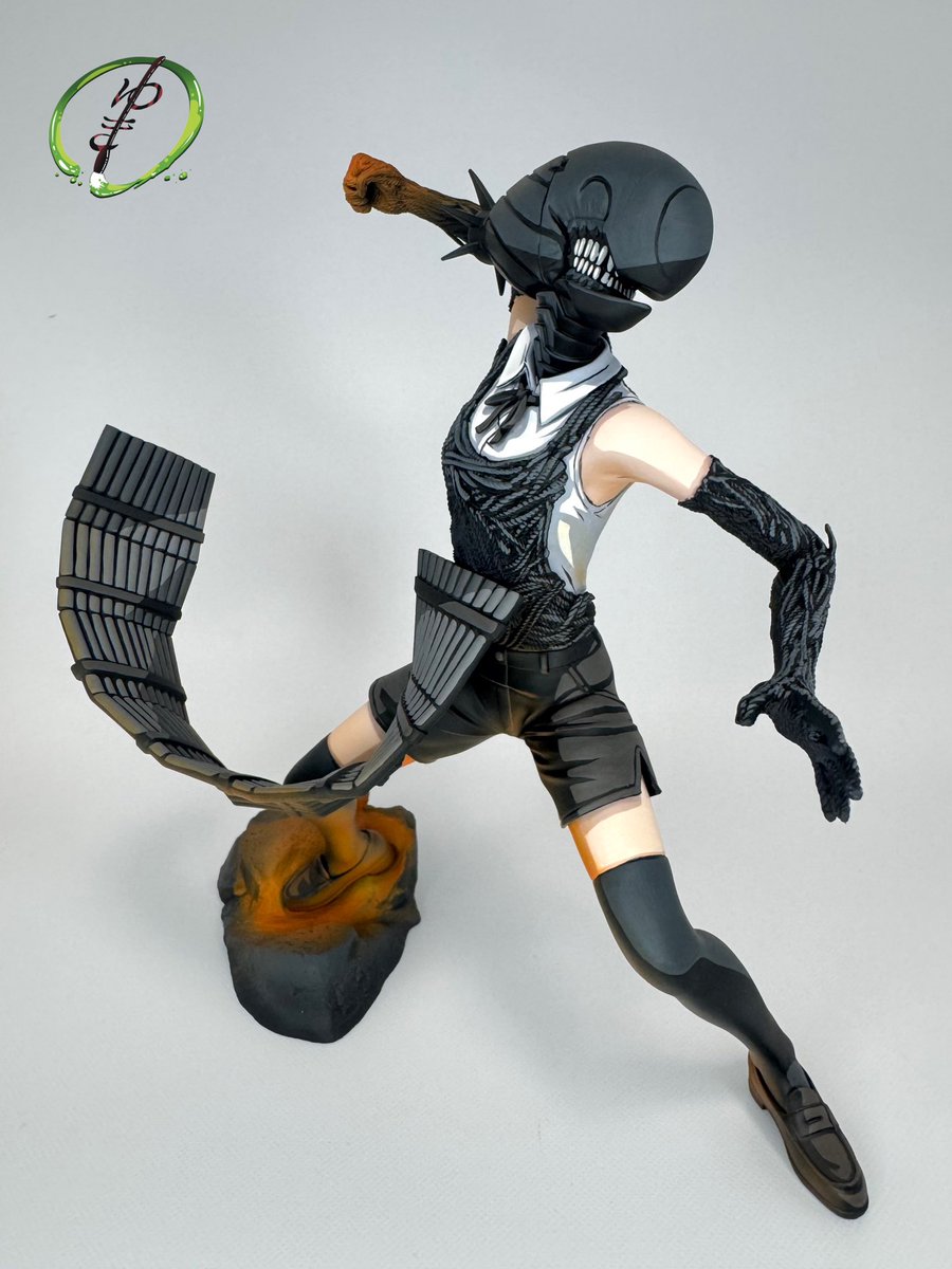 ボムのフィギュアを塗装で二次元化しました🖌️ #チェンソーマン #レゼ篇