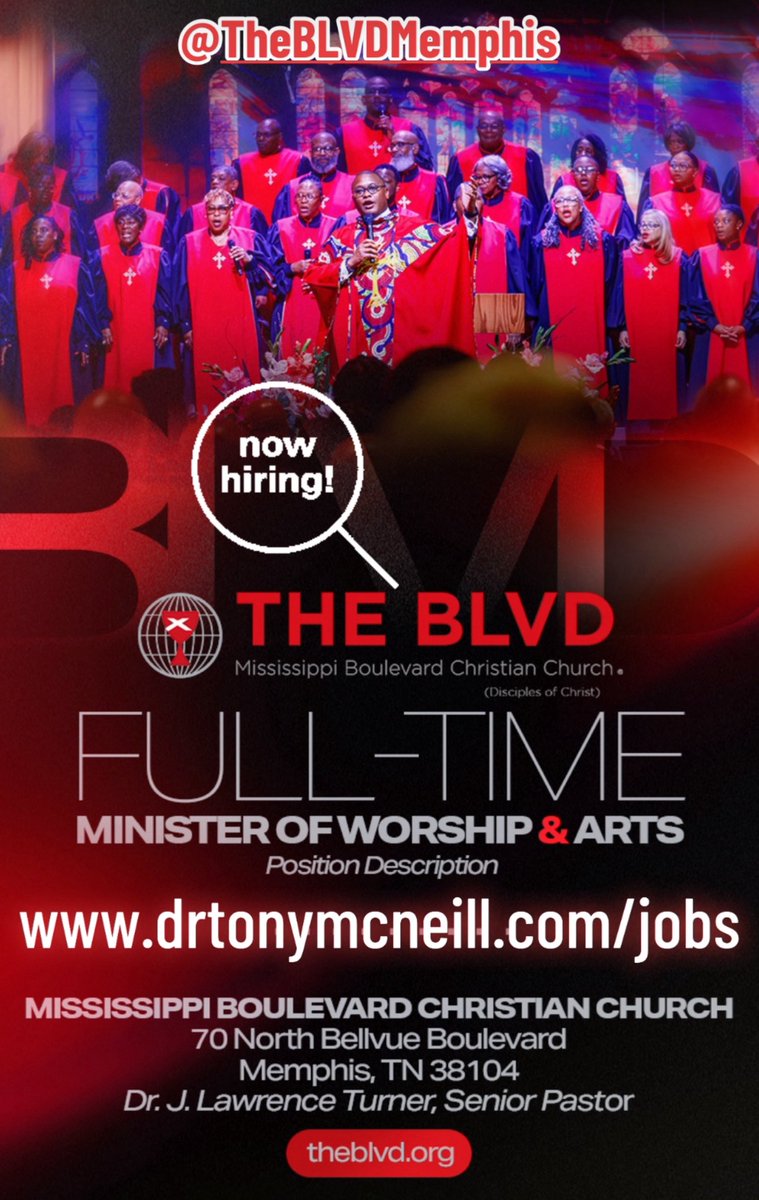 TheCall2Worship's tweet photo. THE BLVD CHURCH (Memphis, TN) is seeking to hire a FULL-TIME MIN OF WORSHIP &amp; ARTS! Go to https://t.co/COZnHo4v5q to learn more and apply. @theblvdmemphis https://t.co/vLYbF94J63