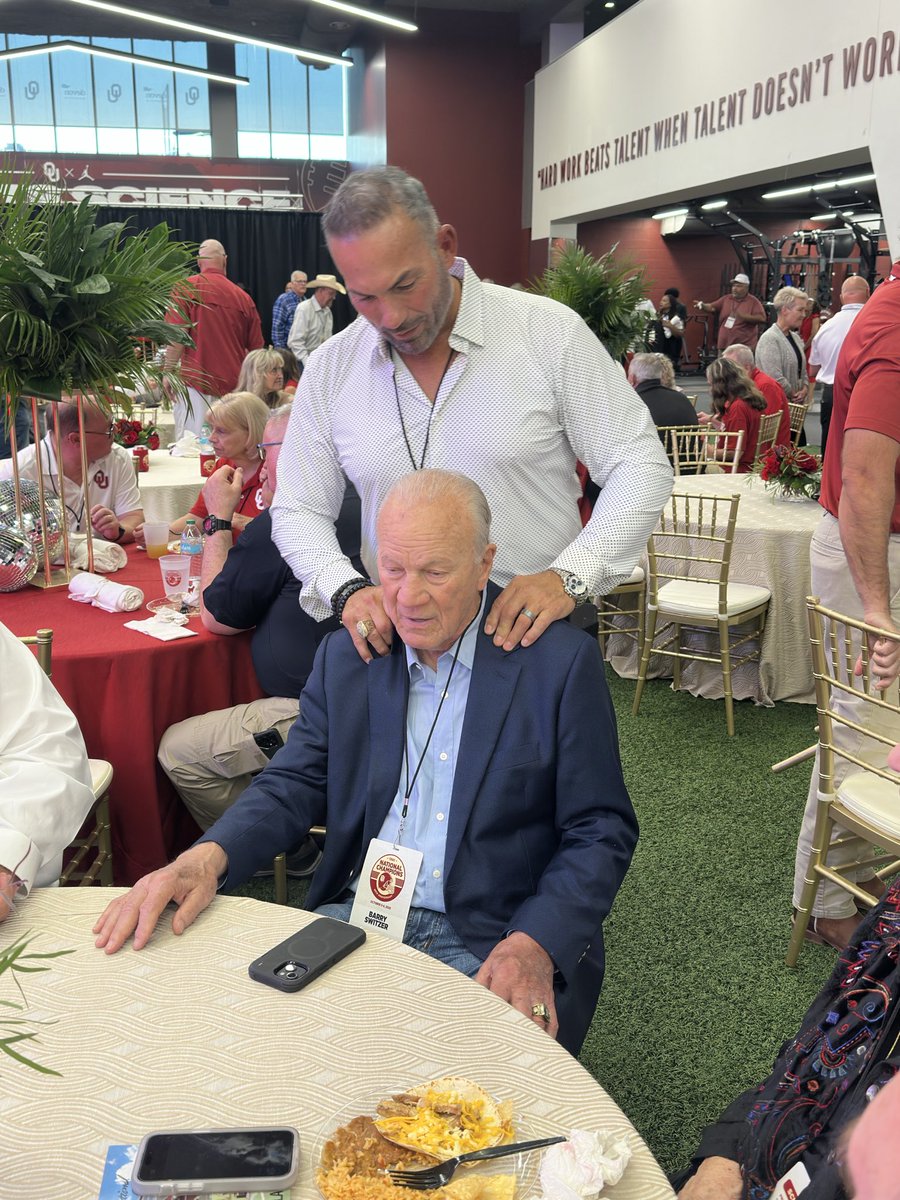 HBD Coach…Few people have had a greater impact on the lives of their players on  and off the field than <a href="/Barry_Switzer/">Barry Switzer</a> . His loyalty, wisdom, and heart have always gone beyond the game. Grateful for a coach who never stopped being there for his guys!! Love You❤️❤️#Sooners