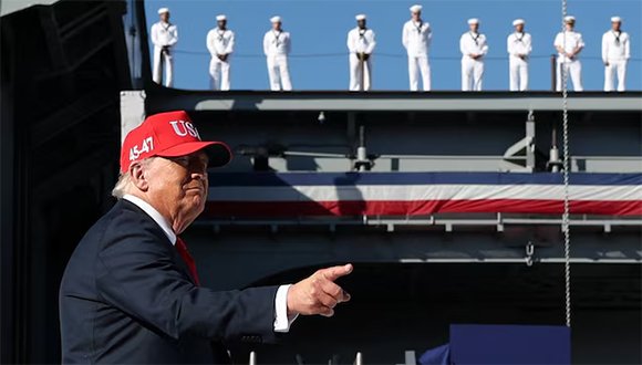 cubadebatecu's tweet photo. 🇺🇸🌎 Las Fuerzas Armadas de Estados Unidos ejecutaron otro ataque contra una embarcación que se desplazaba en el Caribe el sábado, confirmó este domingo el presidente Donald Trump.

https://t.co/UIKw70vKmK https://t.co/4OkPwfdrCO