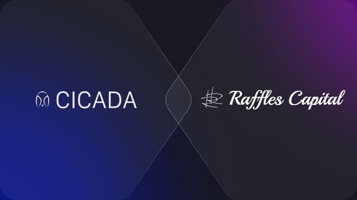Cicada Finance와 Raffles Capital 파트너십 로고