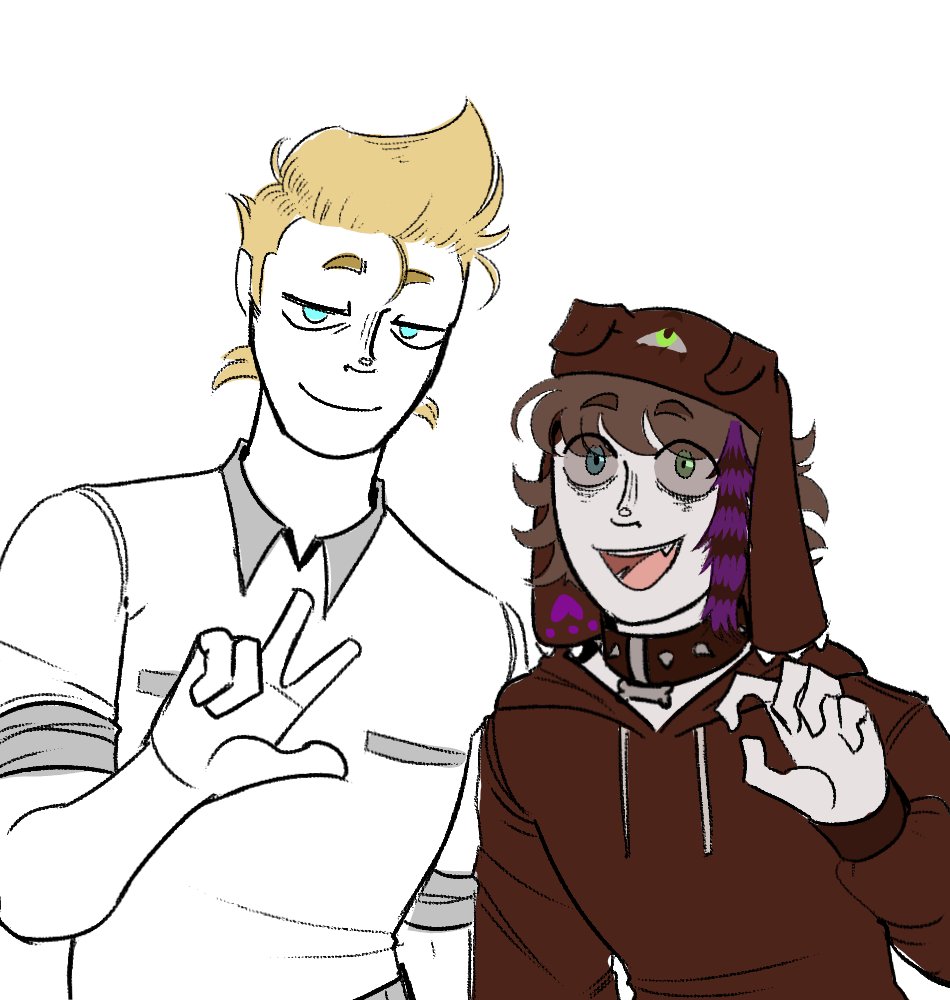 lCateTheAngel's tweet photo. a long time ago made a trade art with this person, so i decided to draw them again for fun @ssyoi__  
#CampCamp https://t.co/n31zHN5117