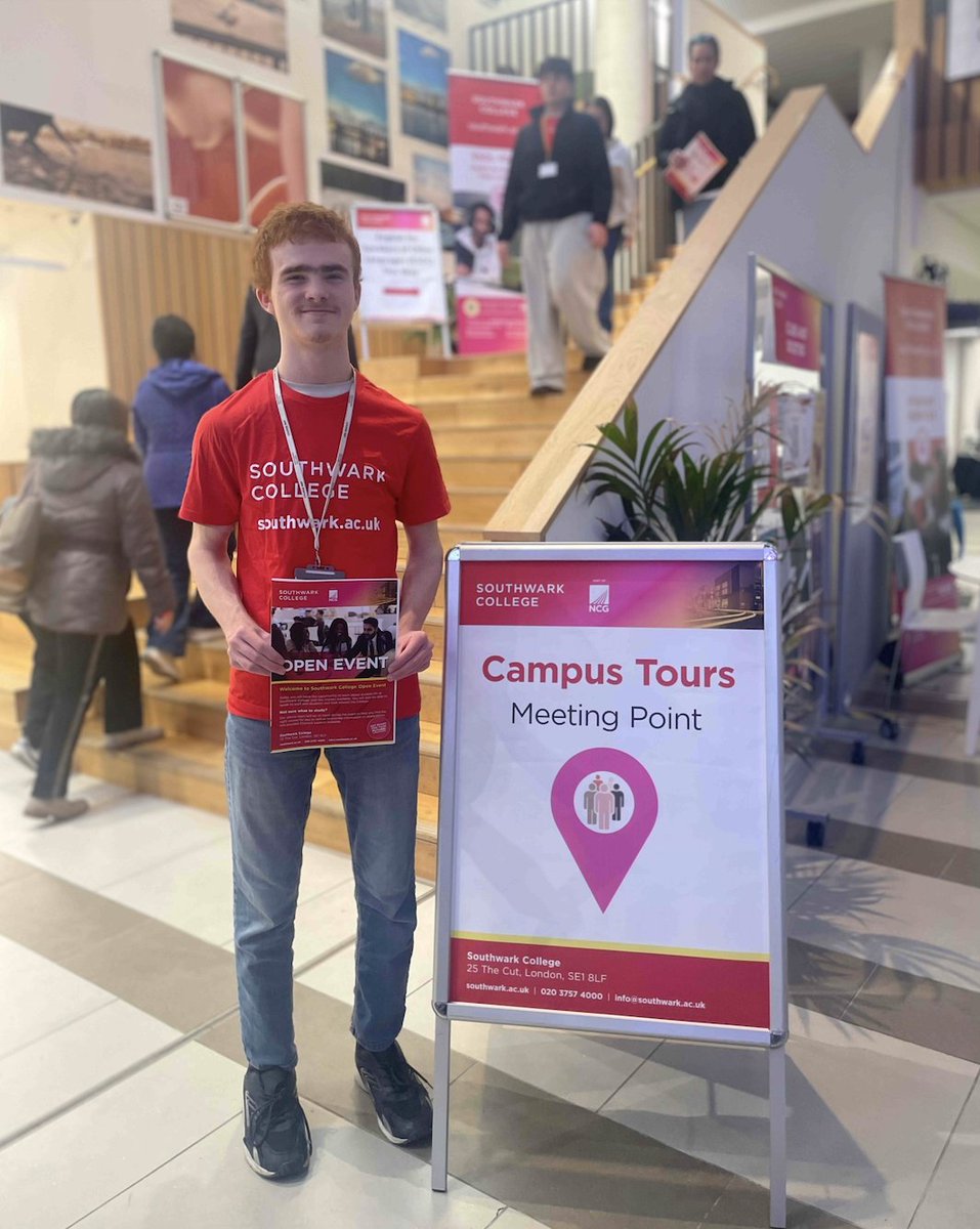 SouthwarkColl's tweet image. Are you looking for your next step in education?

Join us at our #OpenDay on Wednesday 8 October from 4.30pm - 7pm to explore your options, meet tutors, and tour our campus.

Sign-up here: tinyurl.com/4772h9vu

#SouthwarkCollege #FurtherEducation #StudyInLondon
