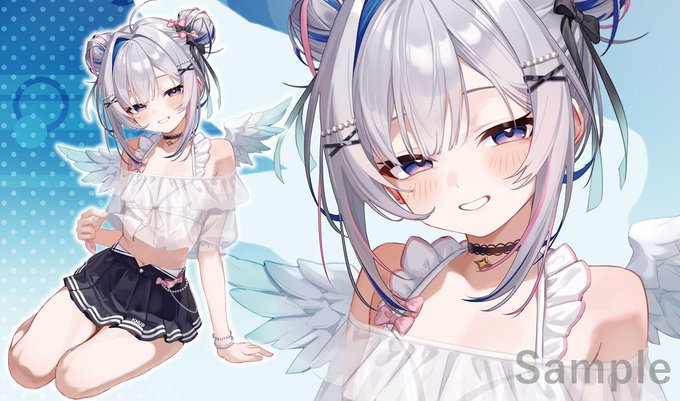 こみ1/COMIC1☆27/Web頒布 新作情報 「かなた」のスリーブとプレイマットになります。イラストはすまるぴん様()になります!