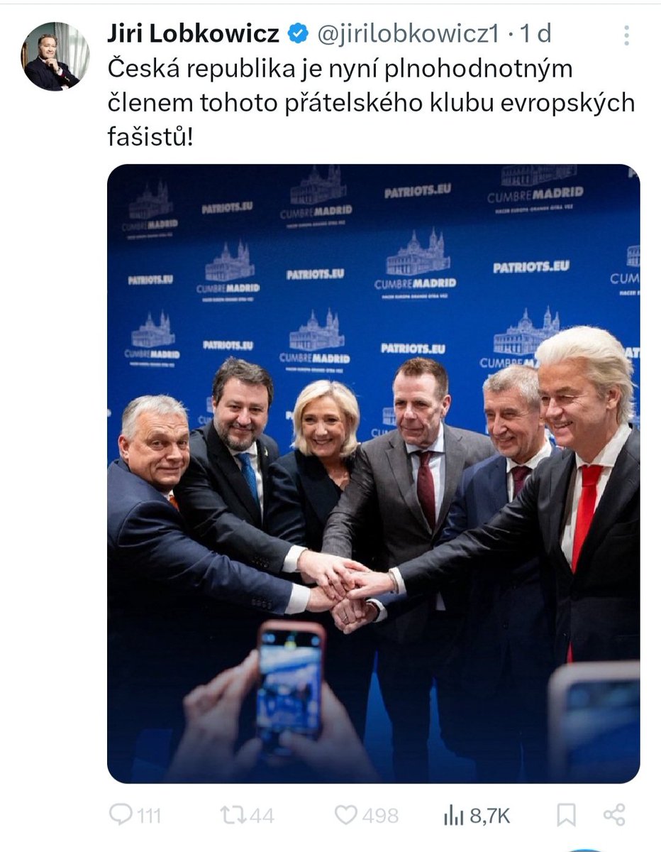 Zdegenerovaný tajtrlík <a href="/jirilobkowicz1/">Jiri Lobkowicz</a> to evidentně psychicky nedává 🤣🤣🤣