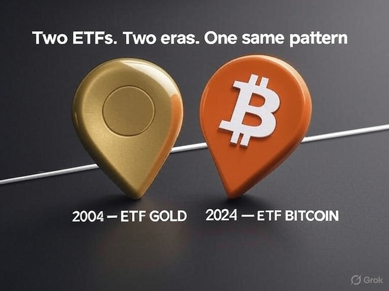 TheHalvingWolf's tweet photo. 🧵 THREAD: "Gold's Path... Now in Bitcoin Version"

🚨 On Nov 18, 2004, the first Gold ETF was launched.

🪙 On Jan 11, 2024, the first Bitcoin ETF was launched.

If BTC follows Gold's path... it hits $1,000,000 by Dec 3, 2043.

Here's why 👇

#Bitcoin #BTC #Gold #ETF #BTC1M https://t.co/ORoVVKivUs