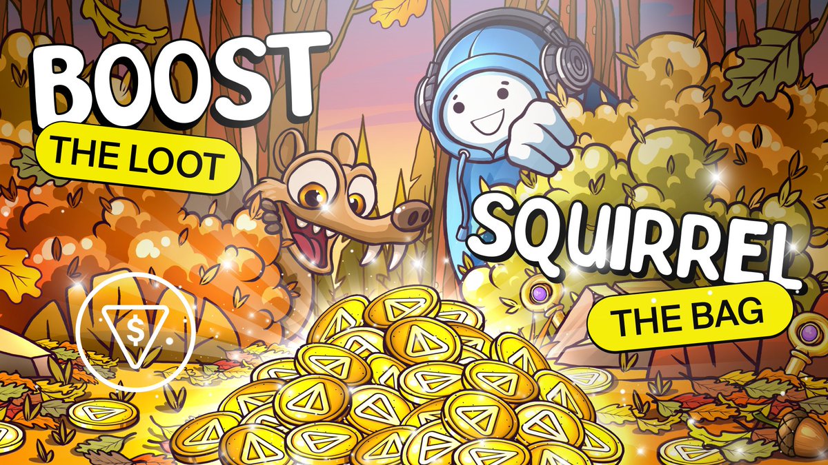 Sooners, assemble! 
Acorn Hunt just hit acorn-madness - we raised the prize pool in TON: 
🎁2,500→3,500 TON
Hit Top 125 - guaranteed TON!
The more Acorn tickets you have, the higher your chances. 
Don’t let a neighbor squirrel snag your prize!