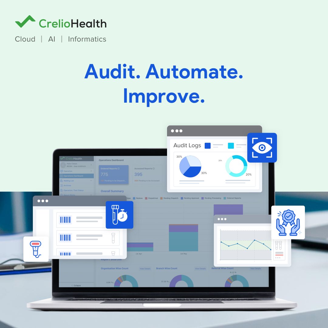 creliohealth's tweet image. Mistakes like re-tests and mislabeling aren’t about people, they’re about systems. Step up with an audit that helps identify workflows to automate and turn errors into opportunities for improvement.
#FutureOfLabs #LabSolutions #CrelioHealth #pathology #healthcare #CrelioLIMS
