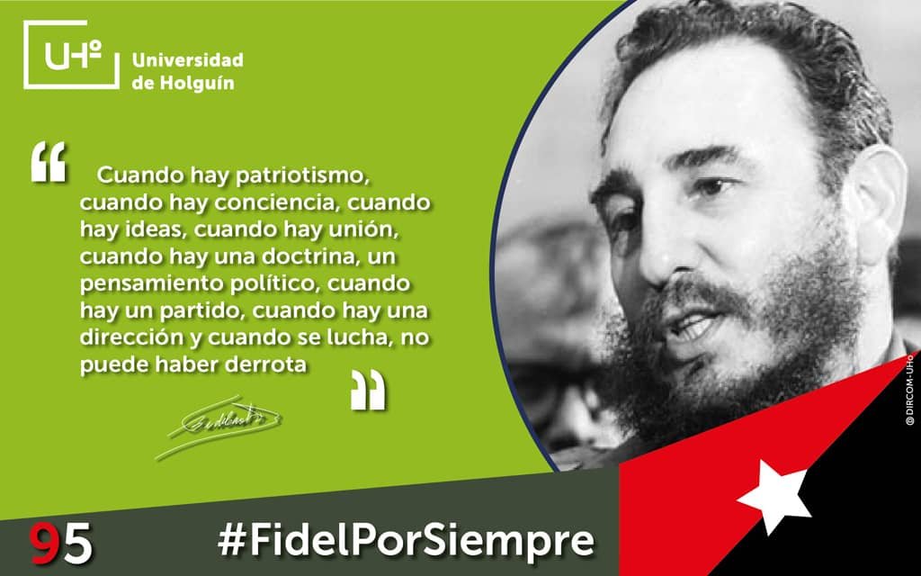 #FidelPorSiempre 
#SentirPinero
#CubaVencerá