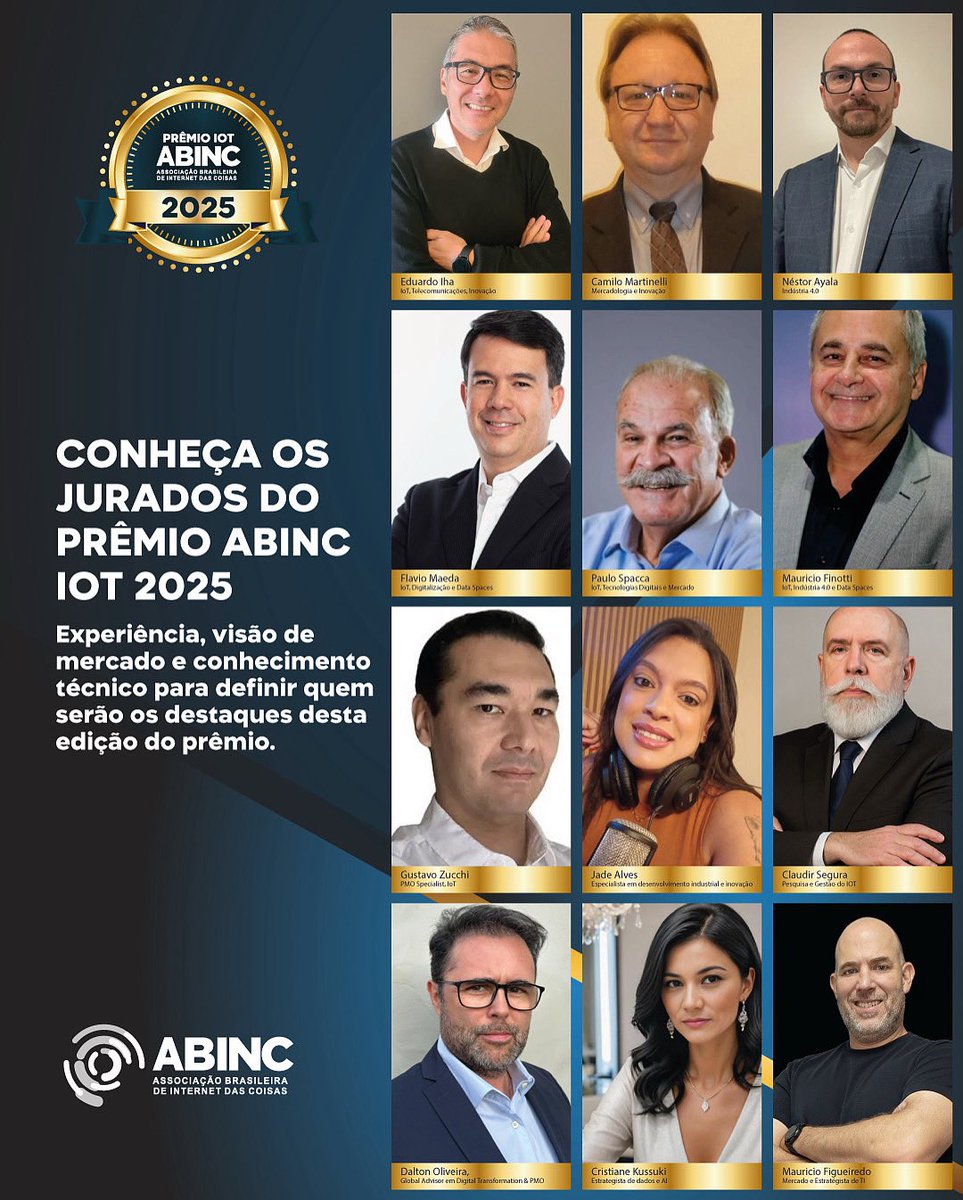 wardston's tweet photo. Happy to collab again one more year in a row as Judge in Awards @ ABINC IoT Summit / Futurecom 2025 - São Paulo, SP, Brazil #ABINC #IoT #AI #Data #Awards #Futurecom @abincbr https://t.co/vDUVZOuL3z