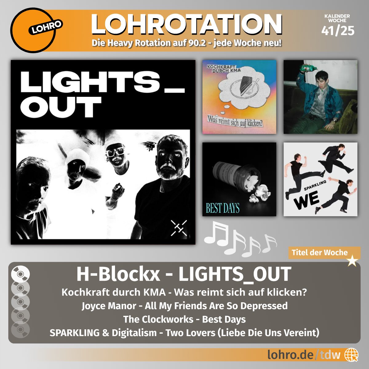 LOHRO's tweet image. Neues aus unserer #Musikredaktion : die neue #HeavyRotation geht an den Start.