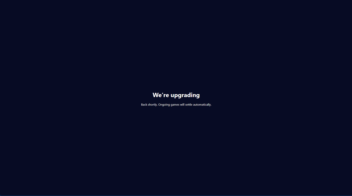 CarlosOMFG's tweet photo. Gambulls undergoing some huge backend changes that we've been working on since the launch of our own platform.

Be back soon 👍 https://t.co/A96DvDeKOK