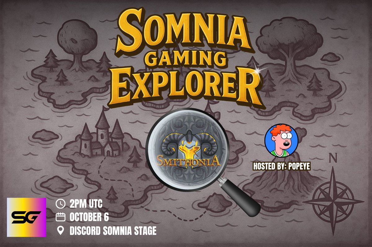 somniaGames_'s tweet photo. Pow! Pow! Pow! ⚡

This week’s Somnia Game Explorer brings you Smithonia (@SmithyDAO), a Dark-Fantasy FPS, fast, fun, and full of action!

Take on fellow Smithonians in intense Deathmatch and see who comes out on top.

- 2PM UTC, October 6th
- Discord Somnia Stage
- Host: @PopeyeTrades

Join us.