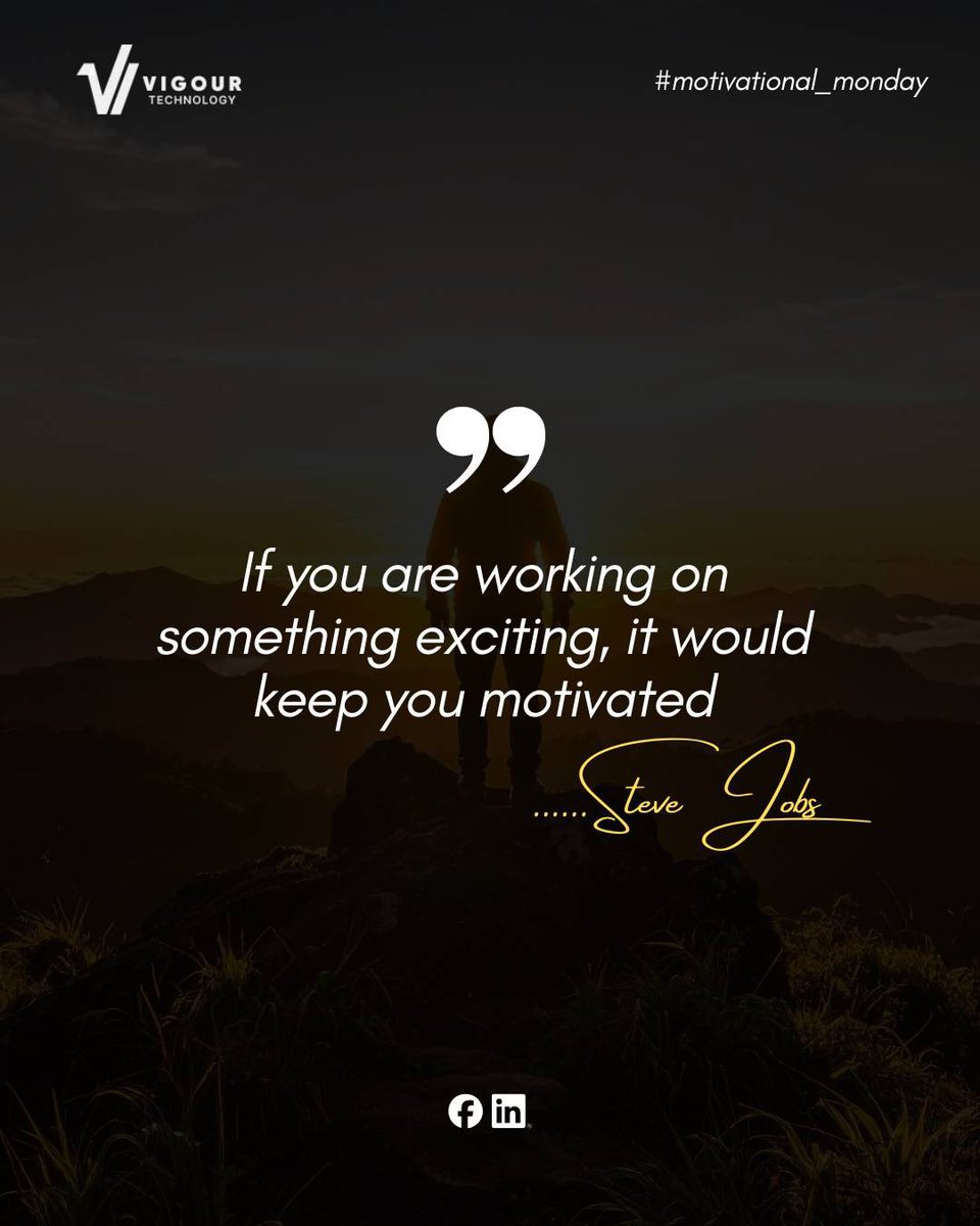 VigourTech's tweet image. When you’re working on something truly exciting, motivation comes naturally — because purpose fuels progress.
Stay passionate, stay driven.
Vigour Technology Inc. | Innovation Driven by Purpose. 
#StayPurposeful 
#StayPurposeful
#VigourTech