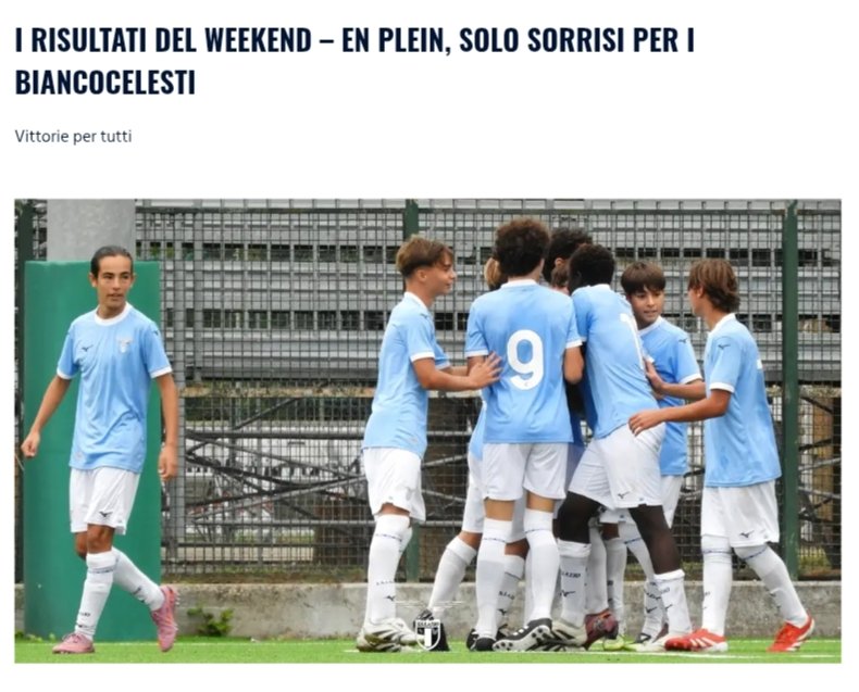 📊 I RISULTATI DEL WEEKEND – En plein, solo sorrisi per i biancocelesti

Vittorie per tutti 🤩💙🤍💙🦅

NEL DETTAGLIO ⤵️

sslazio.it/it/news/settor…