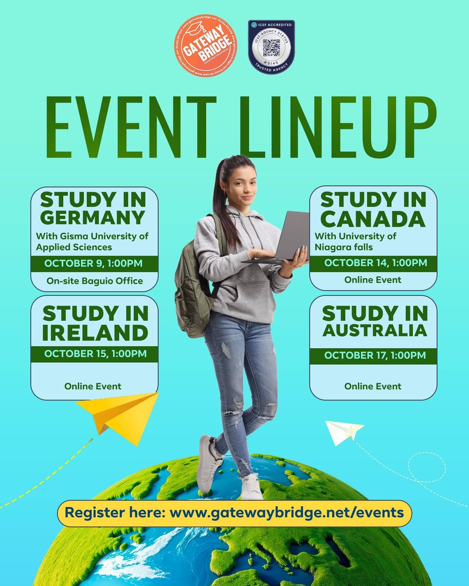 gatewaybridge's tweet image. 𝐁𝐞 𝐩𝐚𝐫𝐭 𝐨𝐟 𝐭𝐡𝐞 𝐜𝐨𝐧𝐯𝐞𝐫𝐬𝐚𝐭𝐢𝐨𝐧 — ask your questions, share your plans, and get honest, practical answers from experts who guide international students every day.

gatewaybridge.net/events

#FreeWebinars #EventLineup #StudyAbroad