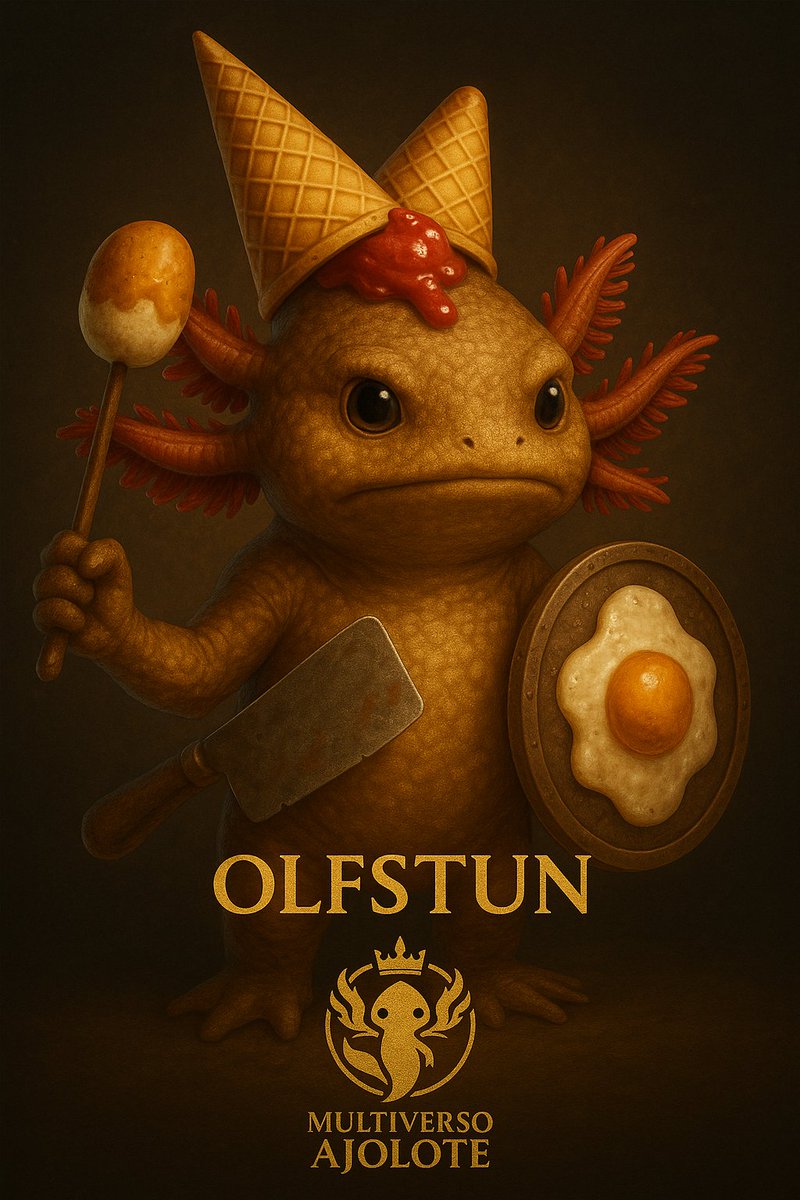 AbridorPortales's tweet photo. ⚠️ You’re not ready for this.

Meet OLFTSUN — the culinary axolotl forged in a sacred skillet. 🍳🔥
He doesn’t cook meals.
He reshapes reality.
🎬 Watch the trailer 👇
#MultiversoAjolote #Olfstun #NFTLegend #DigitalChaos https://t.co/eALIrCcAJj