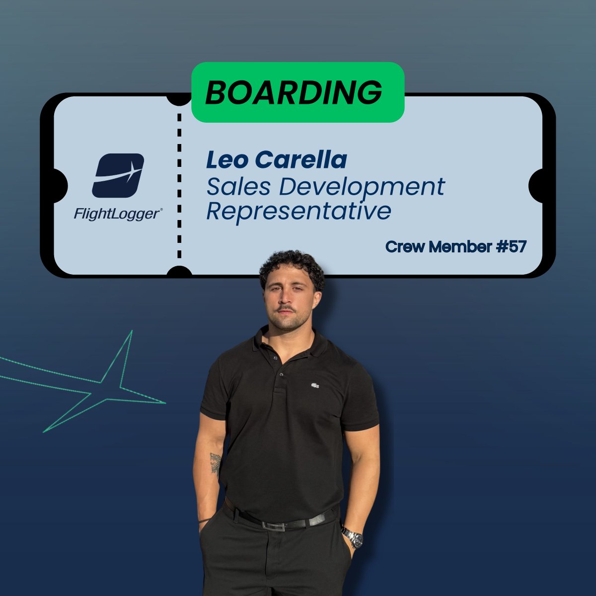FlightLogger1's tweet image. ✈️ Boarding #TeamFlightLogger!

Say hello to Leo Carella 👋

🎯 His mission? To open doors across APAC and help flight schools discover smarter, more scalable ways to train with FlightLogger.

Let’s fly!

#NewCrew #FlightLogger #AviationTech #BuiltByAviationProsForAviationPros