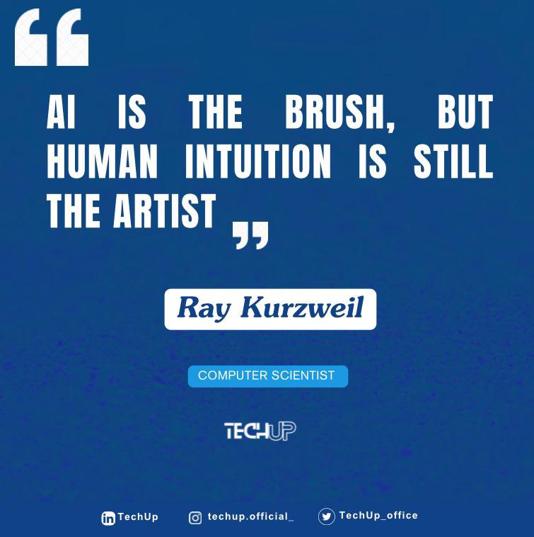 TechUp_office's tweet image. The real magic isn’t in AI.

It’s in the human behind it. 

No algorithm can replace vision, intuition, or the spark that turns tools into masterpieces.

#AI #Tech #Creativity #HumanTouch #Innovation