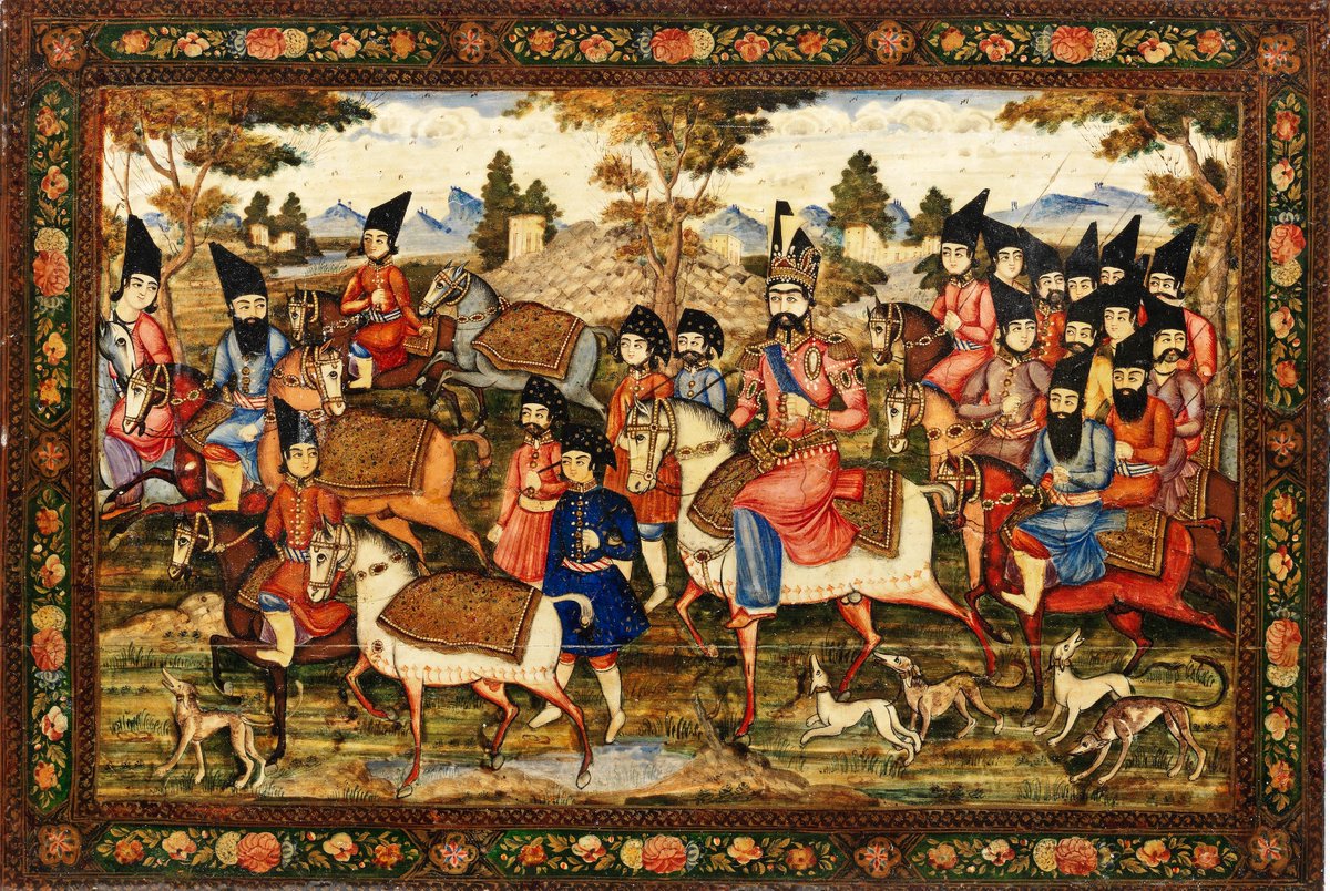 Mollanasraddinx's tweet image. ناصرالدین شاه و همراه در شکار
نقاشی رو قاب لاکی
عرضه شده در حراجی بنهامز
-
کیفیتش خوبه، زوم کنید و ببینید.