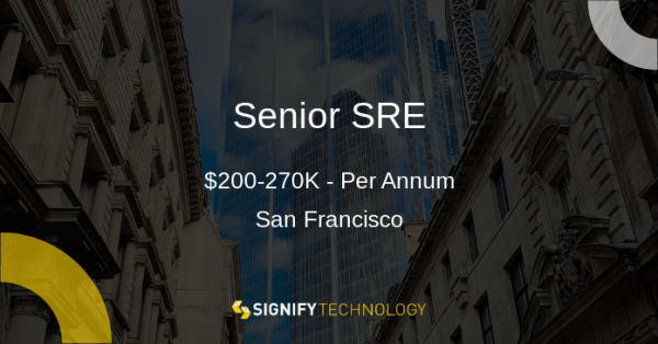 Signify_Tech's tweet image. Hiring! Senior SRE, $200-270K - Per Annum - #SanFrancisco. paiger.link/1738227808