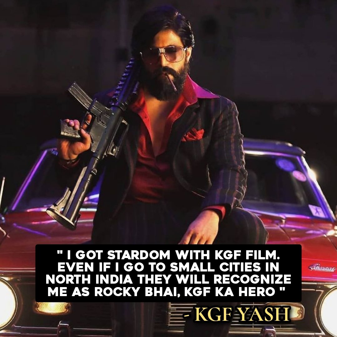 KFIInformer's tweet photo. KGF Star @TheNameIsYash statement About His Overnight Popularity after KGF
#Yash #KGFYash #ToxicTheMovie https://t.co/tfYMGqNpdH