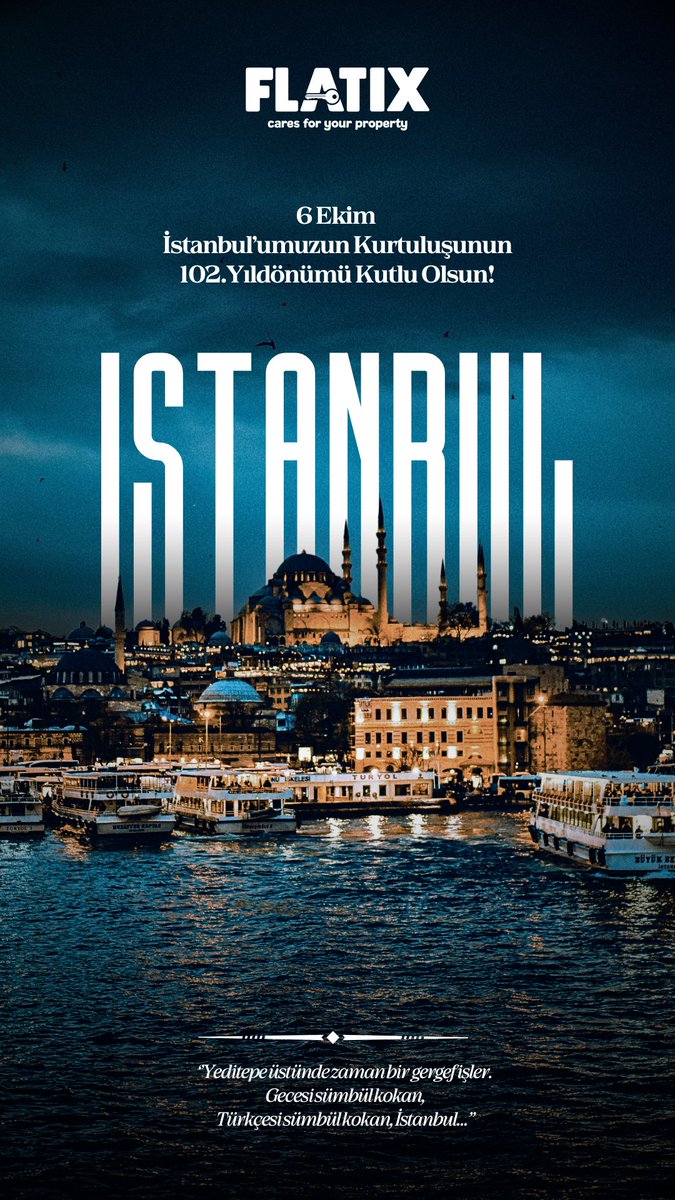 flatixpm's tweet image. Geldikleri gibi gittiler!🇹🇷
İstanbul’u düşman işgalinden kurtaran başta Gazi Mustafa Kemal ATATÜRK olmak üzere tüm Milli Mücadele kahramanlarını saygı ve rahmetle anıyoruz. 6 Ekim İstanbul’un Kurtuluşu kutlu olsun!
#İstanbulunKurtulusu #istanbul #6Ekim #6Ekim1923