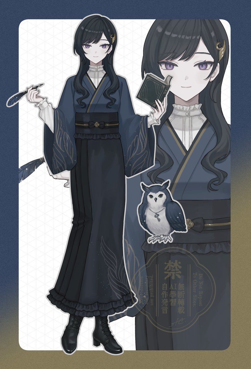 R4I5E's tweet image. #commission
言ノ葉庵さん(#Yume_kura923)のお仕立てをさせていただきました🪶