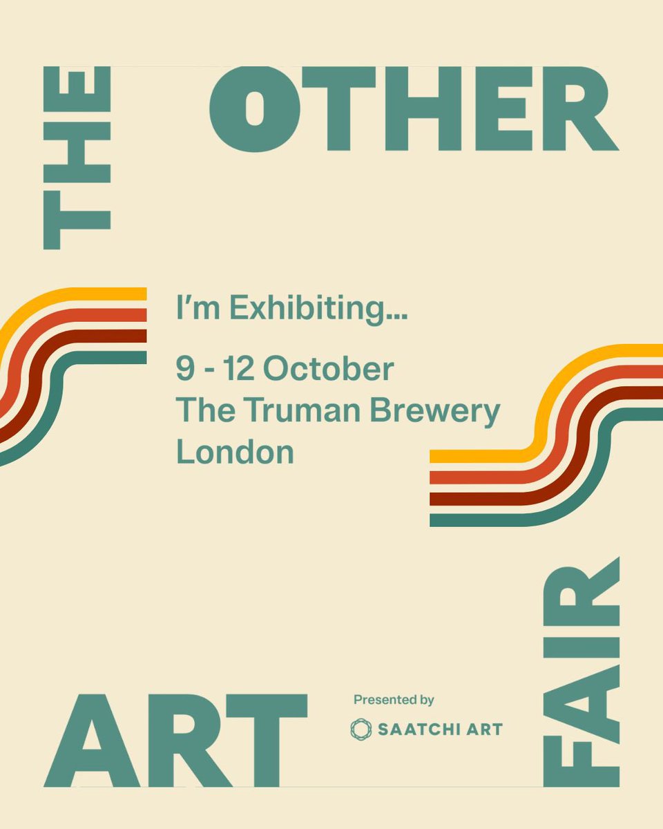 infolesley's tweet photo. I’ll be at The Other Art Fair,
Truman Brewery, Shoreditch
9 - 12 October 2025
Stand 171
Come say hello!

Get your Fri–Sun GA tickets for just £12! https://t.co/47lOUGQqbp https://t.co/zBo8ab3xpz