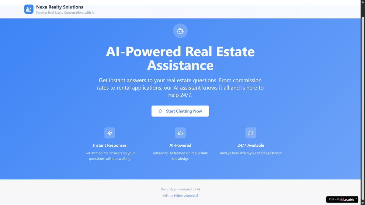 pelztheanalyst's tweet photo. Just built an AI chatbot that answers real estate questions 24/7—no human needed.

And it integrates with WhatsApp or your existing website.

Here's how it works 🧵 https://t.co/K3l568l8ep
