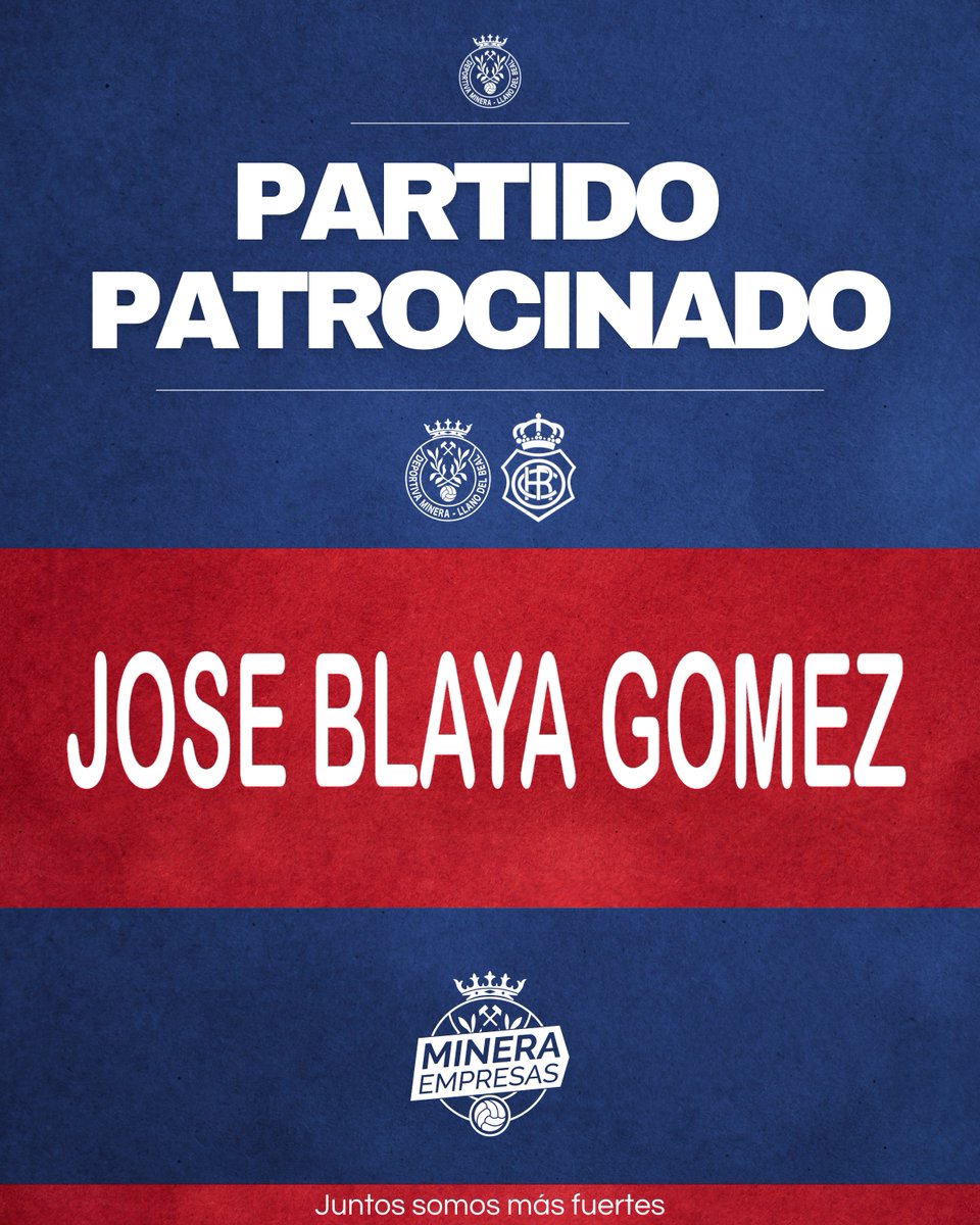🌟 𝐉𝐨𝐬𝐞́ 𝐁𝐥𝐚𝐲𝐚 𝐆𝐨́𝐦𝐞𝐳 será la empresa que patrocinará el #DeportivaMineraRecre

¡Gracias por vuestro apoyo! 🤝🏻

#MineraEmpresas