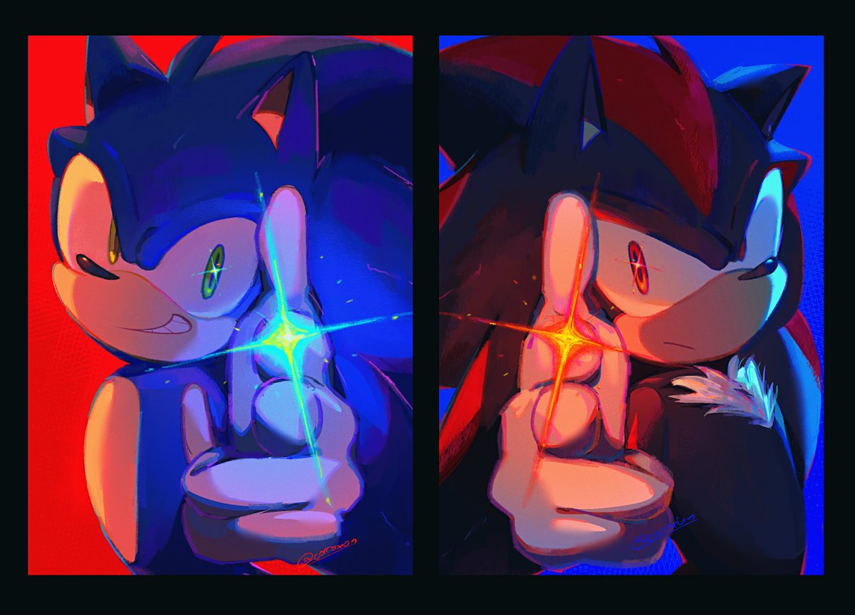 corroxion's tweet image. pew #SonicTheHedgehog #ShadowTheHedgehog #sonadow