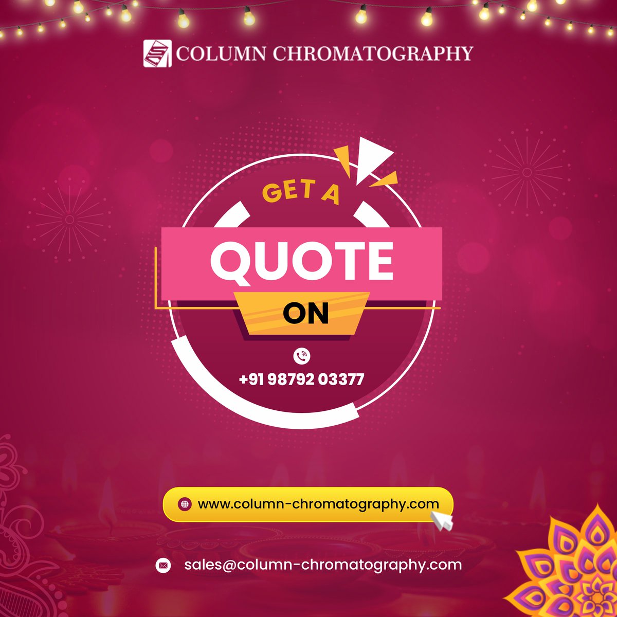 SorbchemIndia's tweet image. Enhance Your Lab’s Precision with Our  Silica Gel Column Chromatography

Exclusive Offer: Get 10% off for new customers only! 

column-chromatography.com

#Chromatography #LabEquipment #SeparationScience #FreeSample #LabSupplies #DiscountOffer